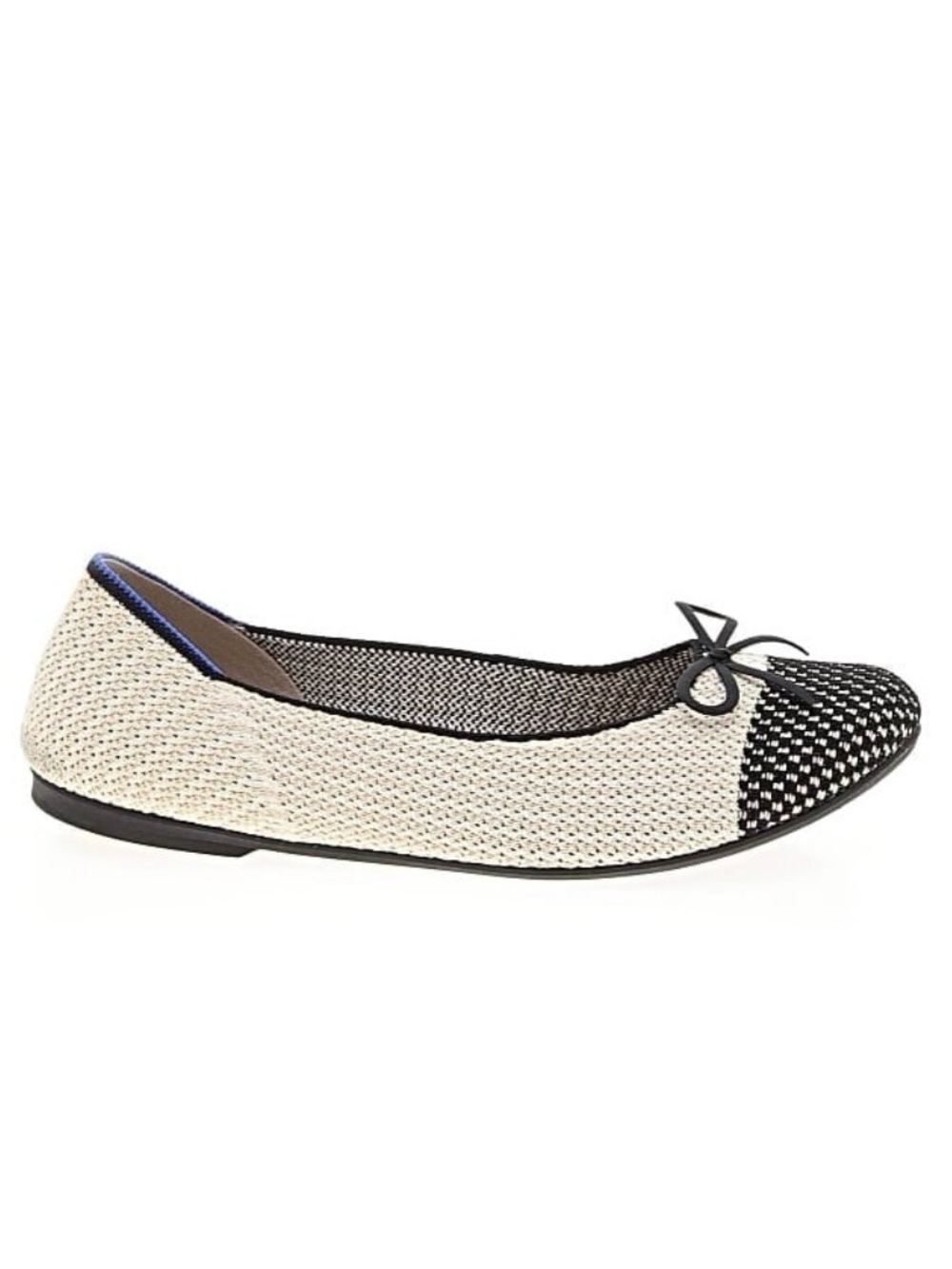 Rothy’s Ivory & Black Bow Ballet Flats – Size 8.5